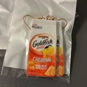 Goldfish Cracker Dangle Earrings